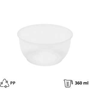 Posodica za delikateso PP 360 ml d=112 mm h=55 mm , brez pokrova [6 kos/pak]