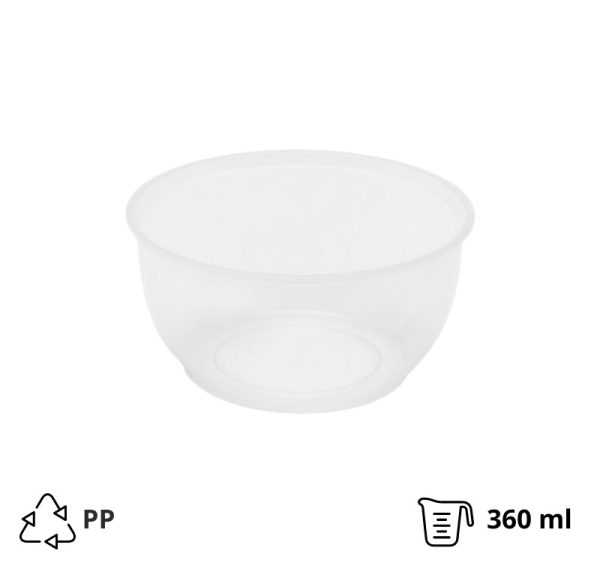 Posodica za delikateso PP 360 ml d=112 mm h=55 mm , brez pokrova [6 kos/pak]