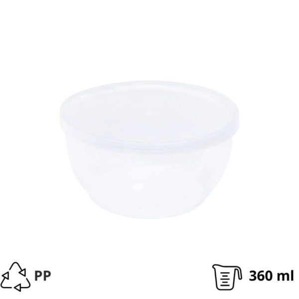 Posodica za delikateso PP 360 ml d=112 mm h=55 mm , brez pokrova [6 kos/pak]