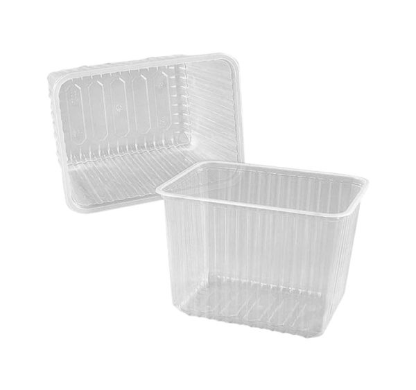 Posodica РР 2000 ml 179x132x126 mm prozorna, brez pokrova [50 kos/pak]