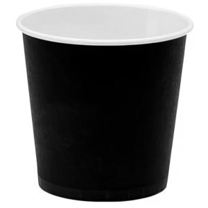 Papirnat kozarec 100 ml d=62 mm 1-slojni črn (60 kos/pak)