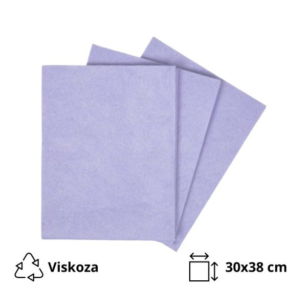 Viskozna krpa univerzalna 30×38 cm modra 3 kos/pak