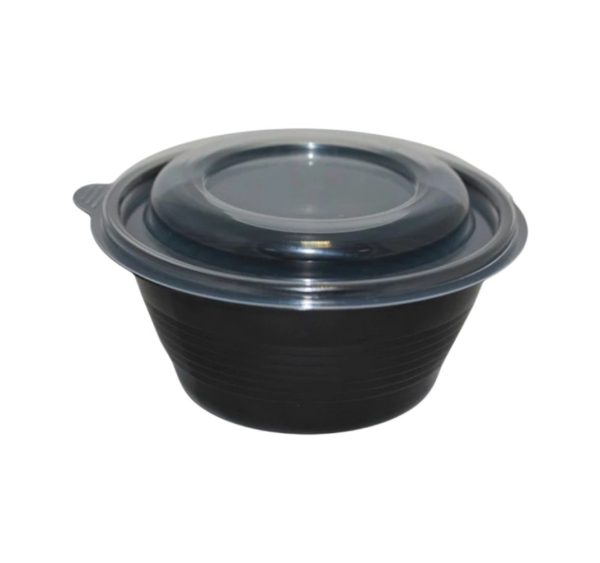 Posoda PP 500 ml d=144 mm h=52 mm črna