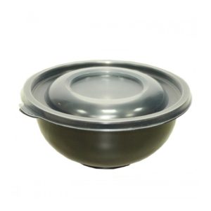 Posodica za juho PP 450 ml d=145 mm h=63 mm črna (480 kos/pak)
