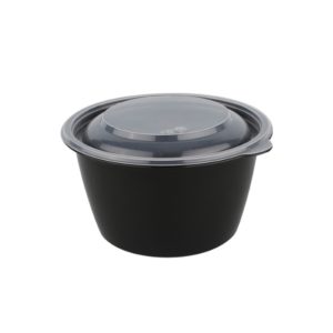 Posodica d=144mm h=83,6mm 750ml črna, PP