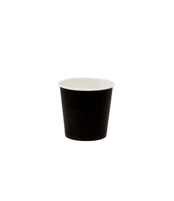 Papirnat kozarec 100 ml d=62 mm 1-slojni črn (60 kos/pak)