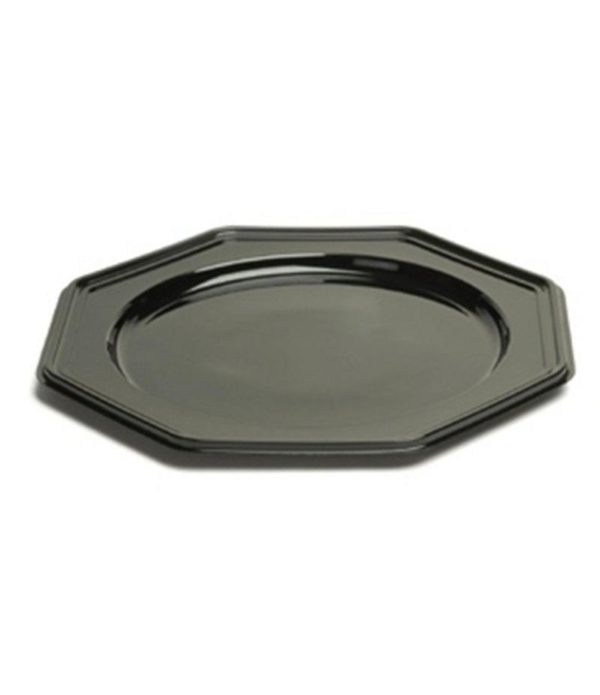 Pladenj Sabert 8-kotni, d=30 cm črn (10 kos/pak)