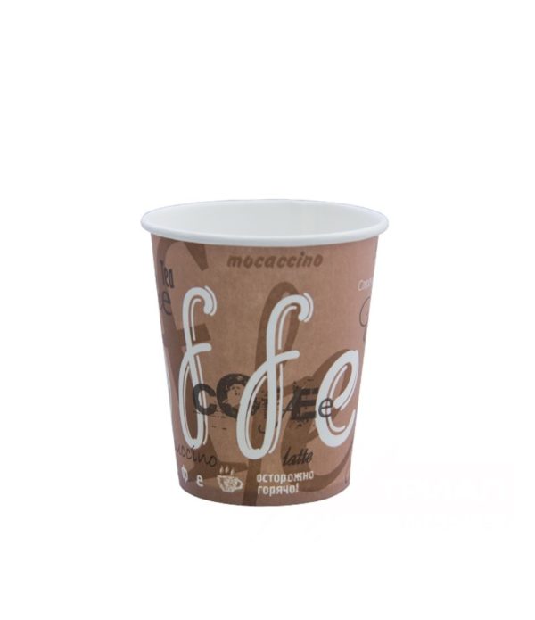 Papirnat kozarec 100 ml d=62 mm 1-slojni Coffee (50 kos/pak)