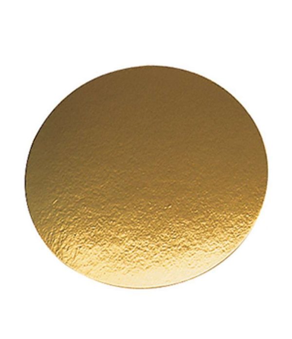 Podstavek za torto kartonasti d=240 mm zlat (50 kos/pak)
