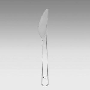 Plastični nož 17,5 cm prozoren Premium (48 kos/pak)