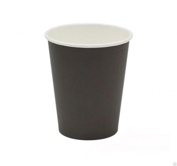 Papirnat kozarec 300 ml d=90 mm 1-slojni črn (50 kos/pak)