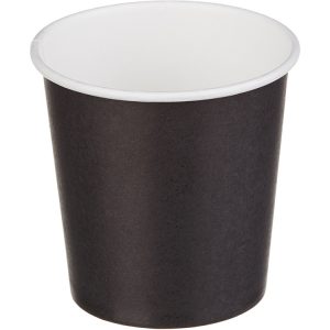 Papirnat kozarec 100 ml d=62 mm 1-slojni črn (50 kos/pak)