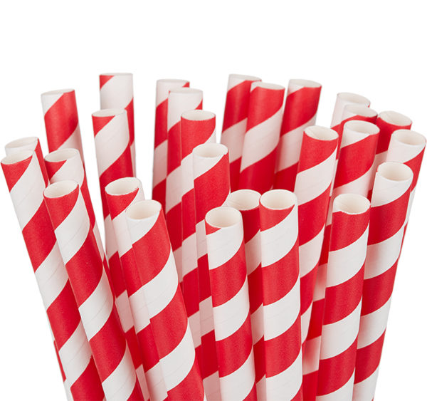 Slamice papirnate Tambien ECO Lollipop l=210 mm d=10 mm 100 kos/pak
