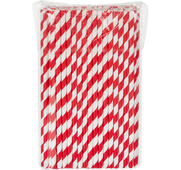 Slamice papirnate Tambien ECO Lollipop l=210 mm d=10 mm 100 kos/pak