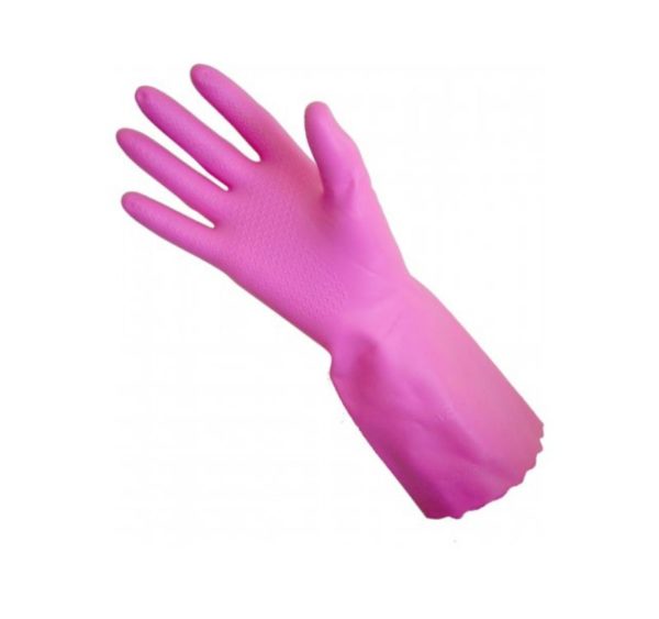 Gospodinjske rokavice PVC Tomos roza L