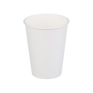 Papirnat kozarec 300 ml d=90 mm 1-slojni beli (50 kos/pak)
