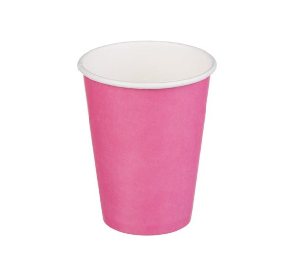 Papirnat kozarec 300 ml d=90 mm 1-slojni roza (50 kos/pak)