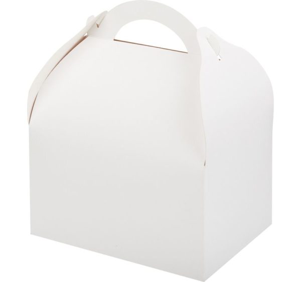 Škatla za torto, sladice 170x130x100 mm bela (50 kos/pak)