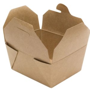 Papirnata posoda Tambien Eco 2100 ml 215x158x63 mm dvostranski karft (50 kos/pak)