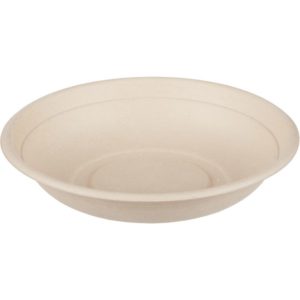 Posoda PULP Sabert d-210mm h-40mm 750ml s pokrovom PET, Kraft, 100 kos (komplet)