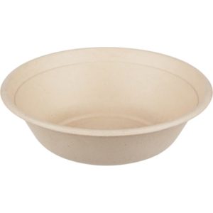 Posoda PULP Sabert d-210mm h-60mm 1000ml s pokrovom PET, Kraft, 100 kos (komplet)