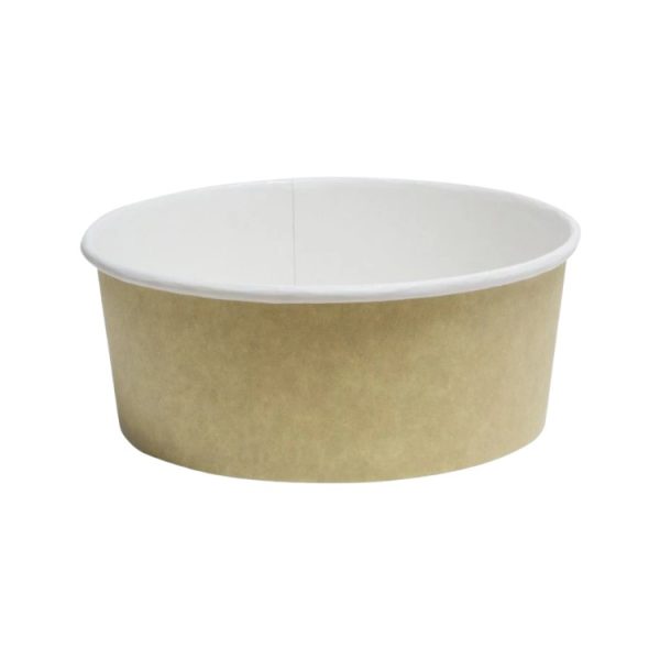 Papirnata posoda 750 ml d=150 mm h=60 mm kraft, brez pokrova 50 kos