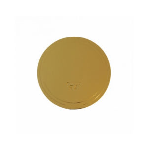 Podstavek okrogli za torto kartonasti d=240 mm zlato/biser (7 kos/pak)