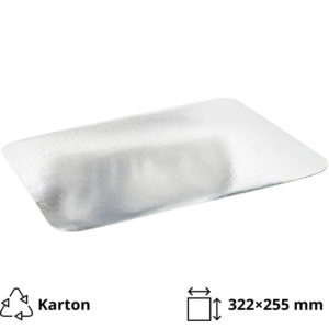 Pokrov za alu posodice 3180 ml 322×255 mm 100 kos