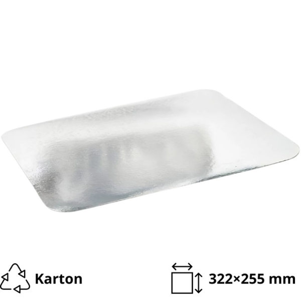 Pokrov za alu posodice 3180 ml 322×255 mm 100 kos