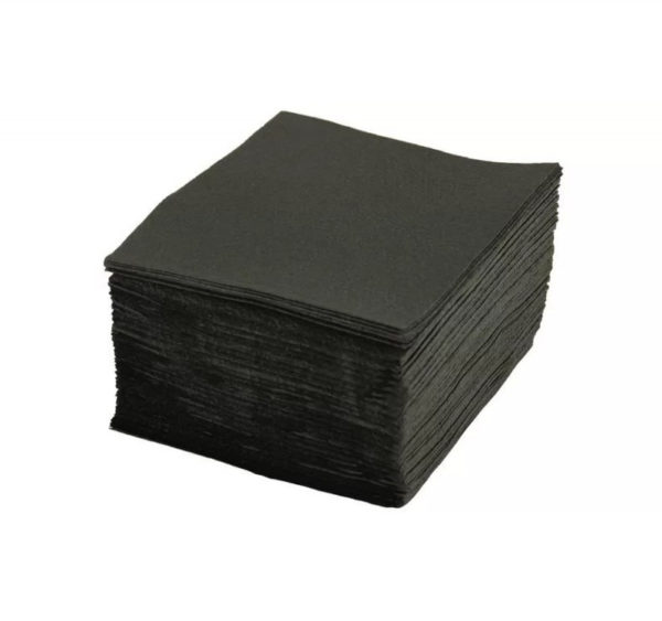 Papirnati prtički 1 sl 24×24 cm Tambien črni 400 kos/pak