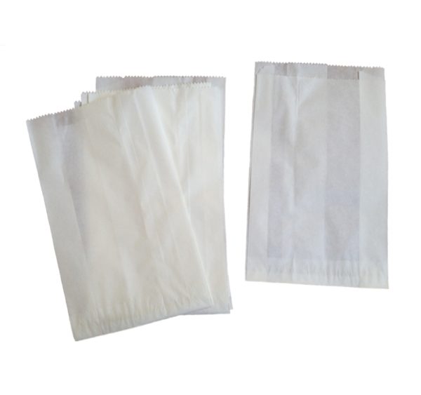 Papirnata vrečka 140x60x370 mm bela (100 kos/pak)