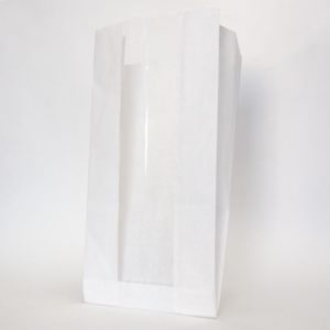 Papirnata vrečka z oknom 130(50)х100х300 mm bela (2300 kos/pak)