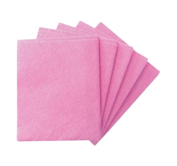 Viskozna krpa univerzalna 30×38 cm roza 5 kos