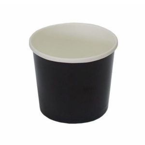 Papirnata posoda za juho 500 ml d=98 mm h=99 mm črna (50 kos/pak)