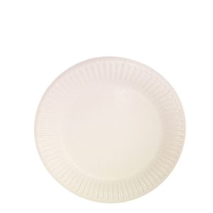 Papirnat krožnik d=230 mm Snack Plate bel biolaminiran (100 kos/pak)