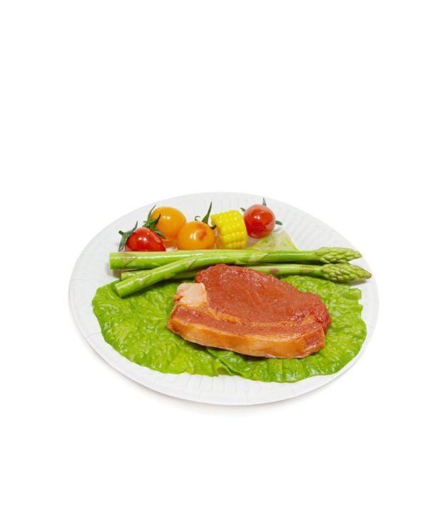 Papirnat krožnik d=180 mm Snack Plate bel biolaminiran (100 kos/pak)
