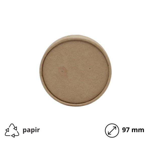 Papirnat pokrov Tambien ECO d=97 mm kraft 25 kos