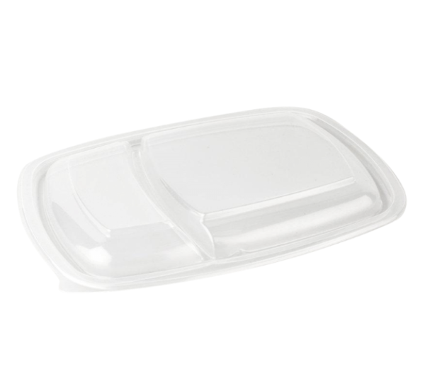 Posodica 2-delna s pokrovom PP 350/600 ml črna, 300 kos (komplet)