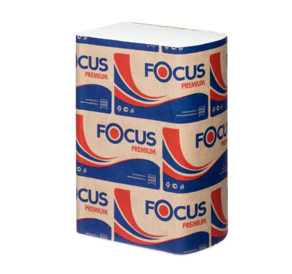 Papirnate brisače Z 1 sl 250 l/pak Focus bele (5044994)
