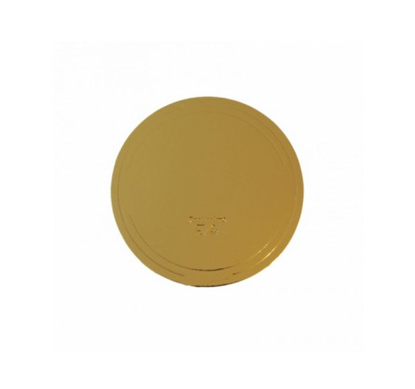Podstavek okrogli za torto kartonasti d=240 mm zlato/biser (10 kos/pak)