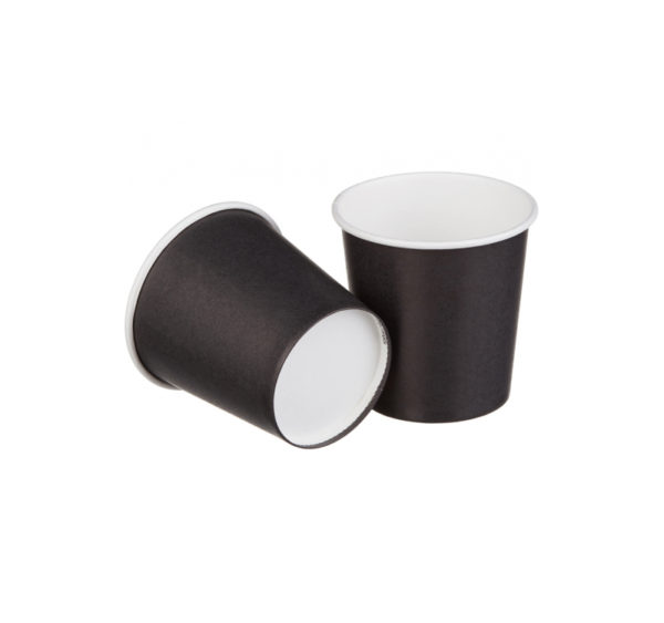 Papirnat kozarec 100 ml d=62 mm 1-slojni črn (50 kos/pak)