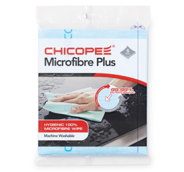 Krpa iz mikrovlaken 34×40 cm 5 kosov / paket MICROFIBER PLUS CLOTH Chicopee modra (74721)
