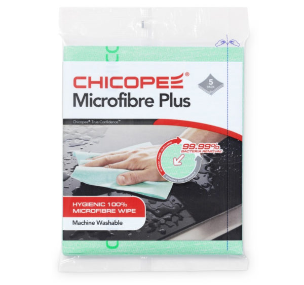 Krpa iz mikrovlaken 34×40 cm 5 kosov / paket MICROFIBER PLUS CLOTH Chicopee zelena