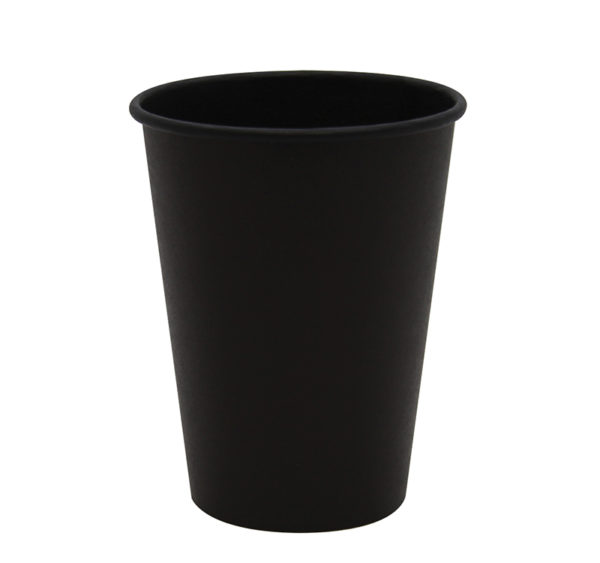 Papirnat kozarec 300 ml d=90 mm 1-slojni Total Black (50 kos/pak)