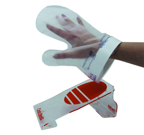 Komplet rokavic za enkratno uporabo z magnetnim držalom (1 Držalo, 1 manšeta, 4 rokavice)