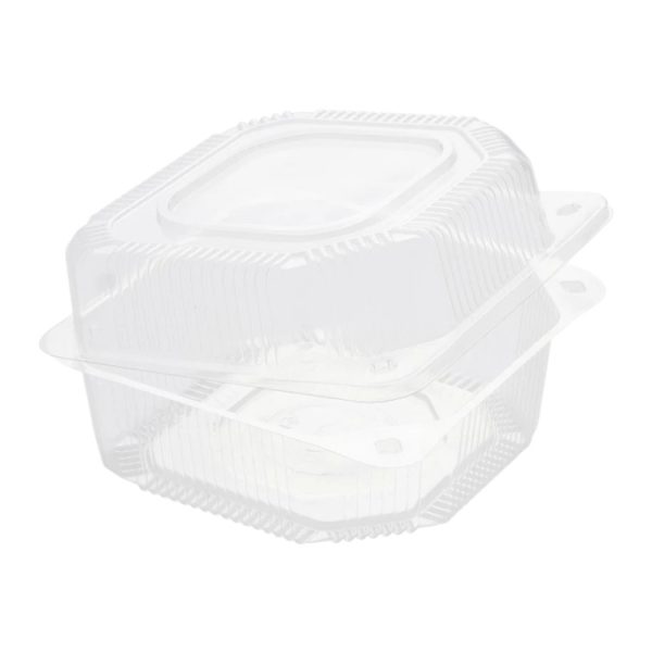 Posodica s pokrovom PET 125x125x80 mm [50 kos/pak]