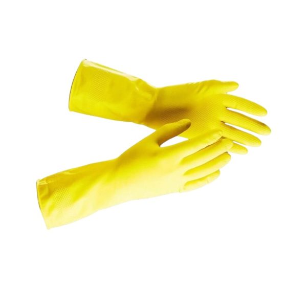 Gospodinjske rokavice, prevlečene z bombažem M