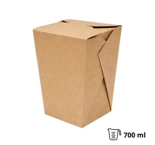 Papirnata posoda za WOK 700 ml kraft [50 kos/pak]