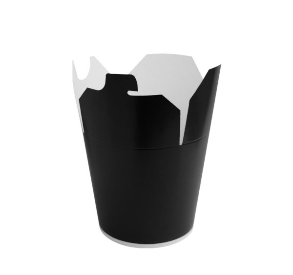 Papirnata posoda za WOK 750 ml črna (50 kos/pak)
