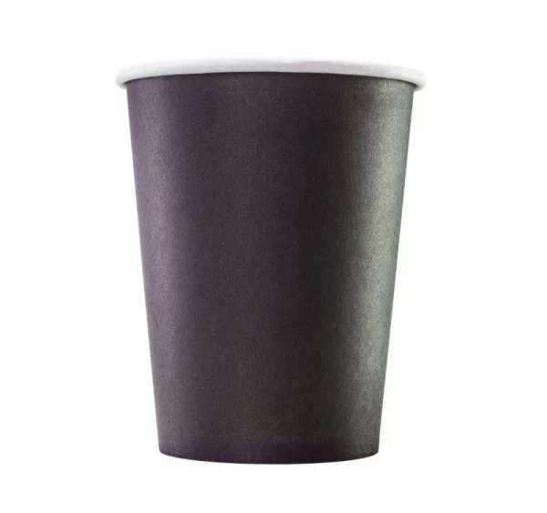 Papirnat kozarec 300 ml d=90 mm 1-slojni črni (50 kos/pak)